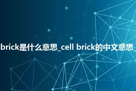 cell brick是什么意思_cell brick的中文意思_用法