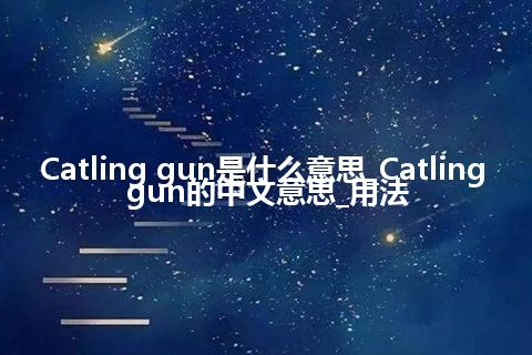 Catling gun是什么意思_Catling gun的中文意思_用法